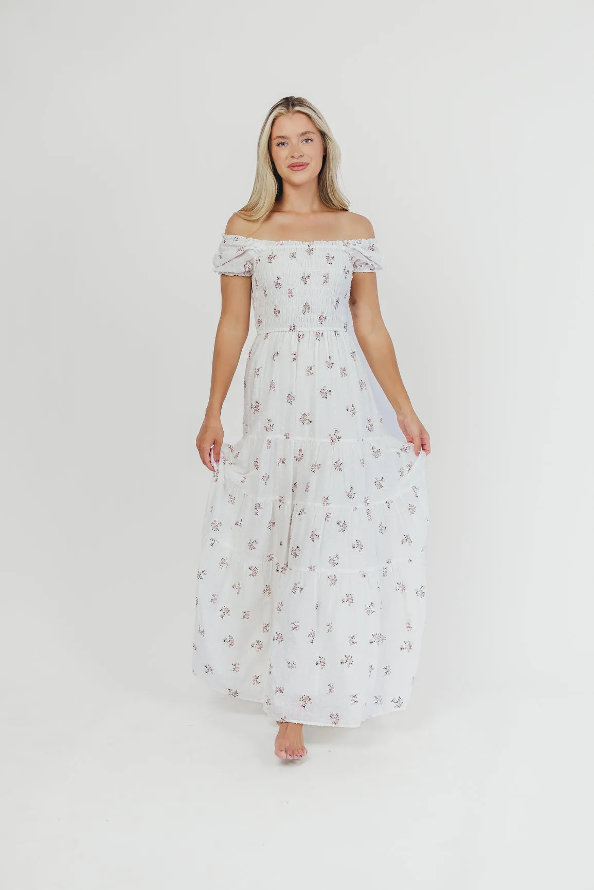 Harper Worth Maxi Dress in Pink Floral - Bump Friendly ($40 off This Week)