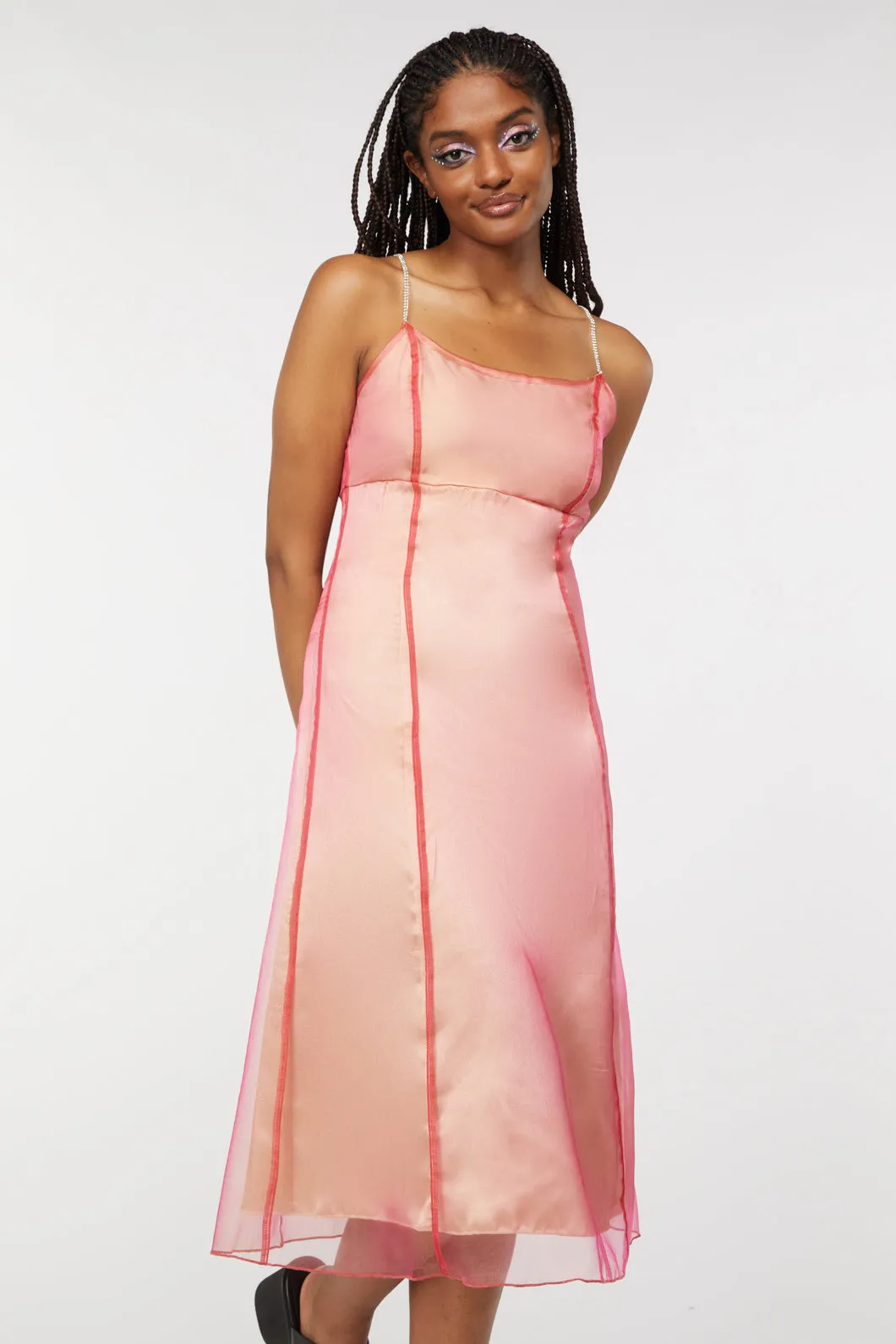 Holographic Sheer Dress