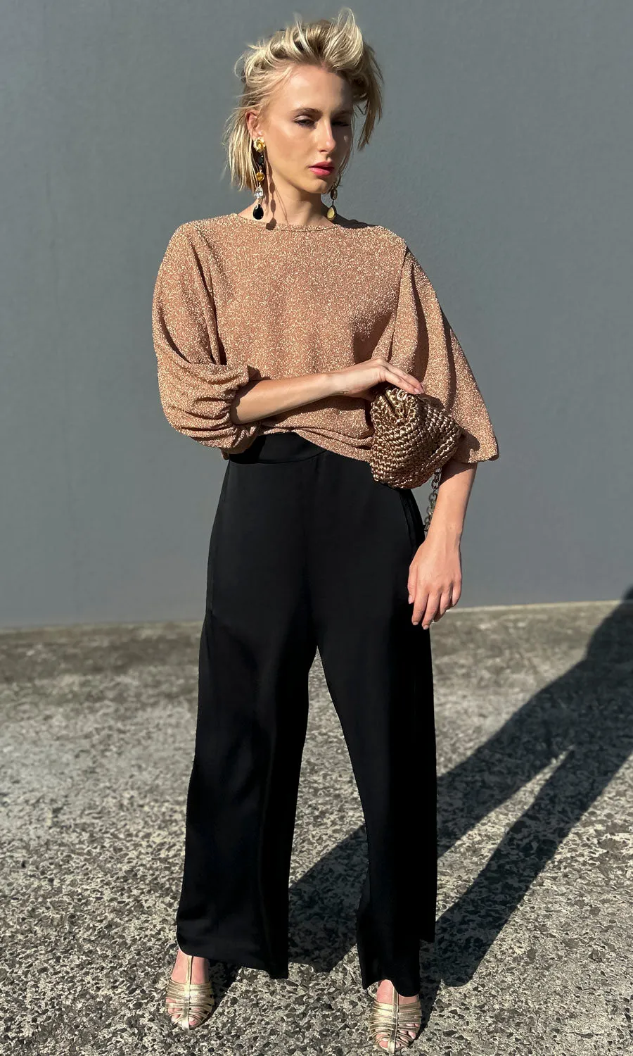 hoss Honey Glam Tie back Top