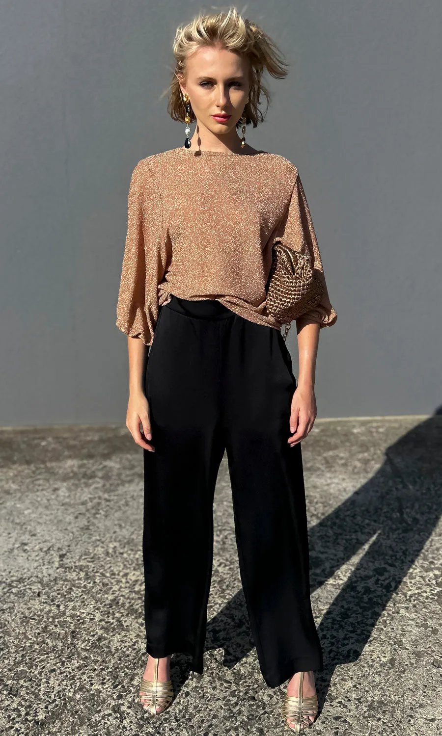hoss Honey Glam Tie back Top