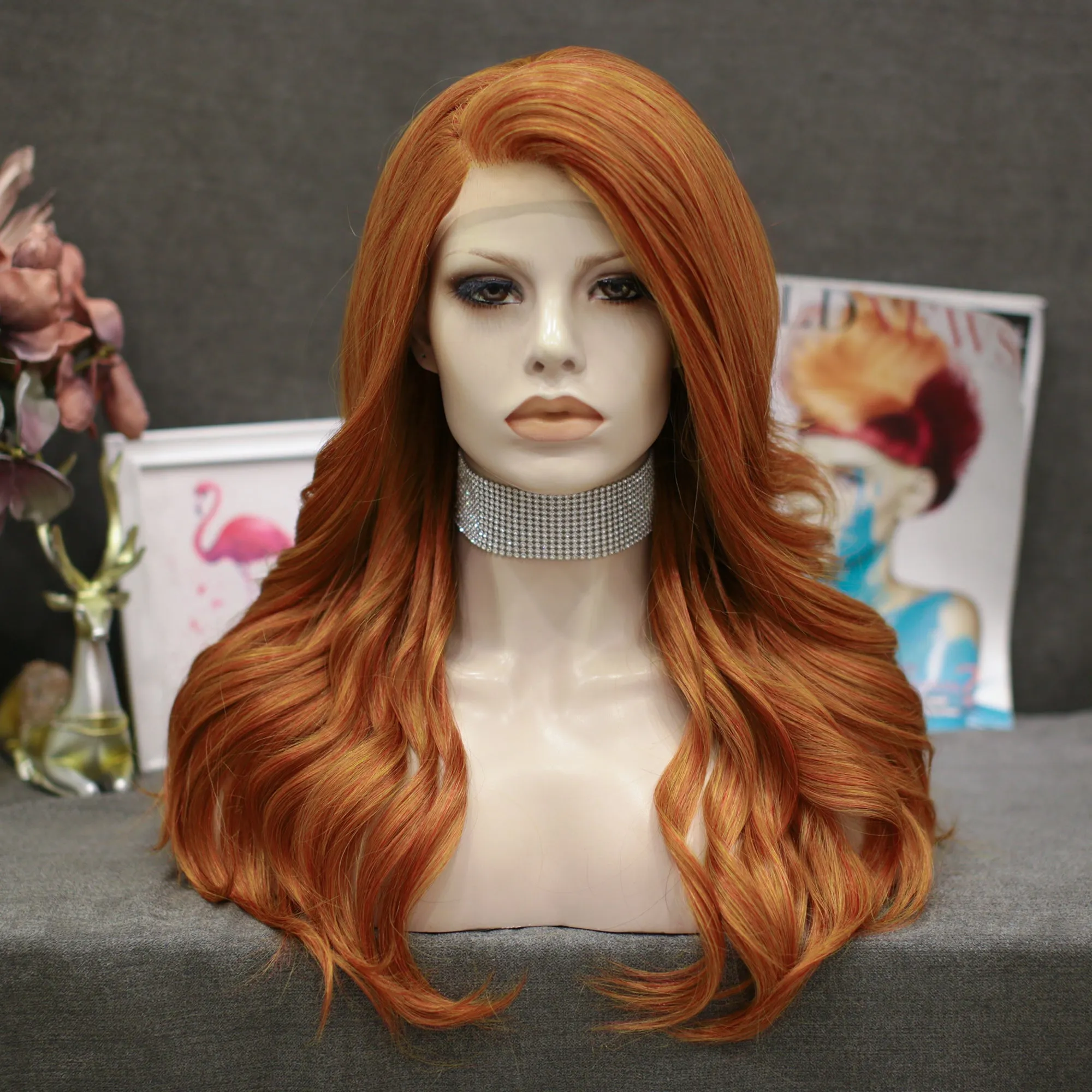 IMstyle Alicia Layer Cut Collection Lace Front Synthetic Wig Super Daily high density 13*2 mini free parting lace wig