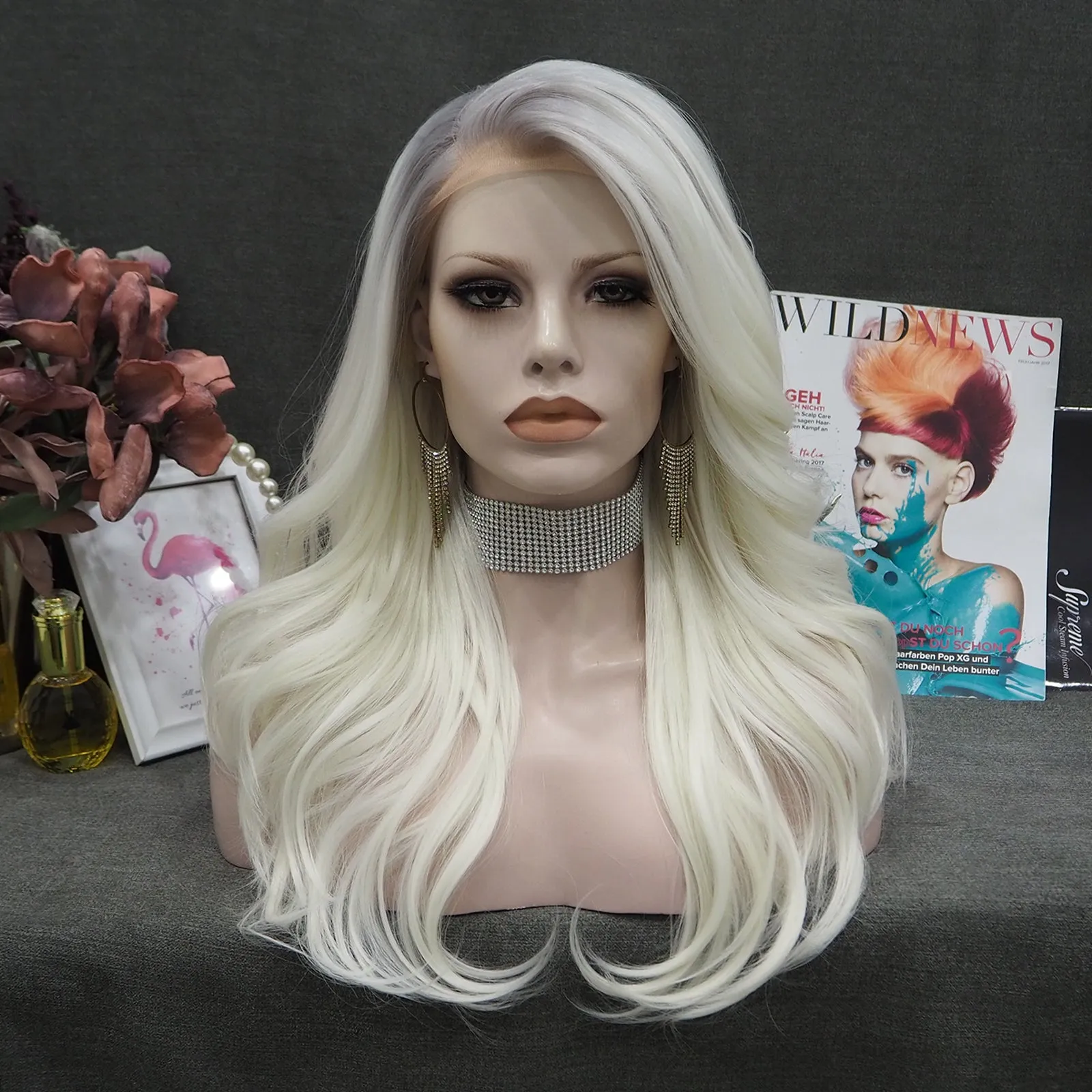 IMstyle Alicia Layer Cut Collection Lace Front Synthetic Wig Super Daily high density 13*2 mini free parting lace wig
