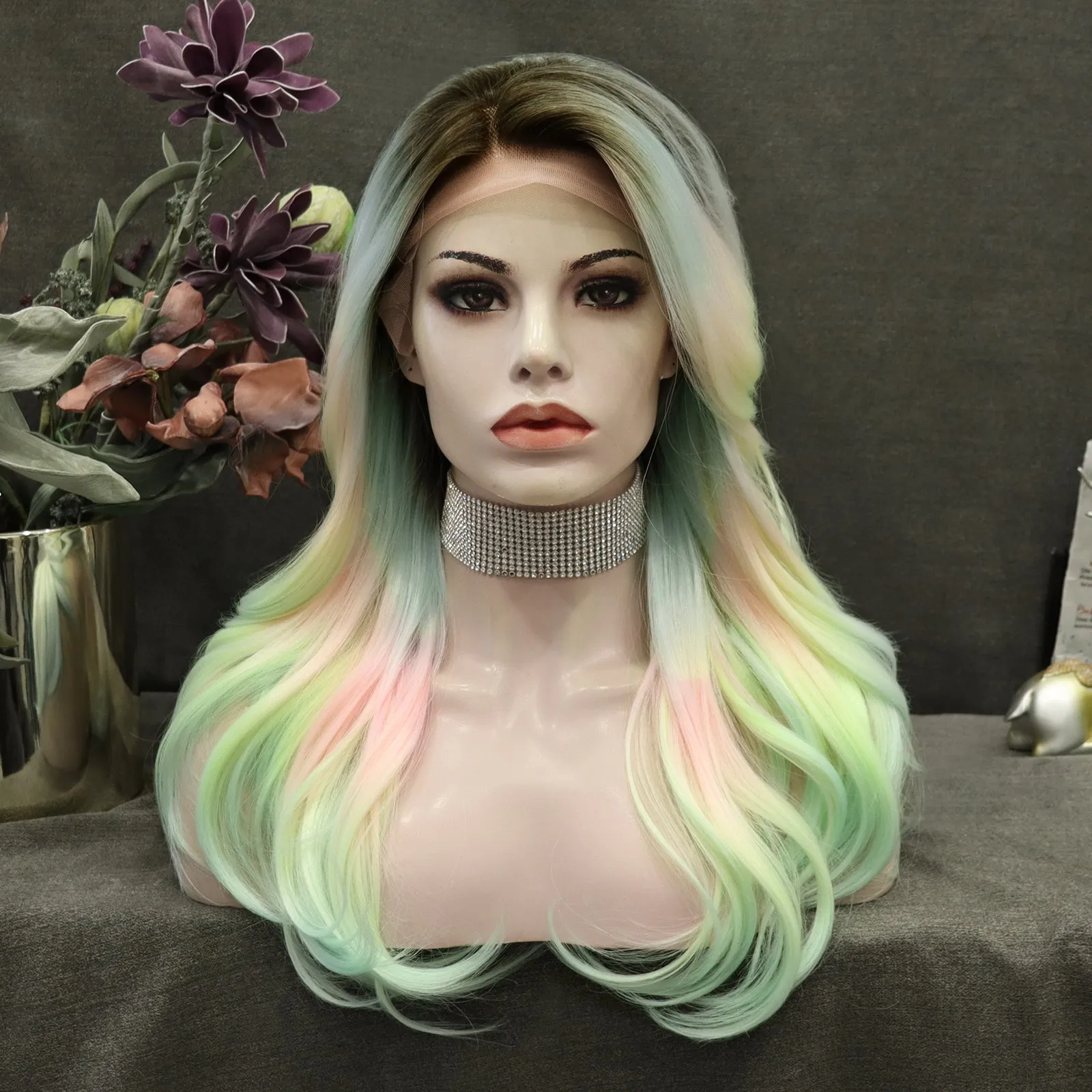 IMstyle Alicia Layer Cut Collection Lace Front Synthetic Wig Super Daily high density 13*2 mini free parting lace wig