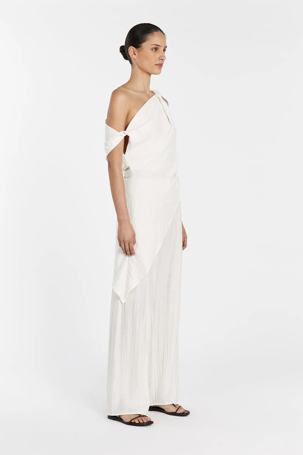 JOLIE CREAM MARLE ASYM TUNIC TOP