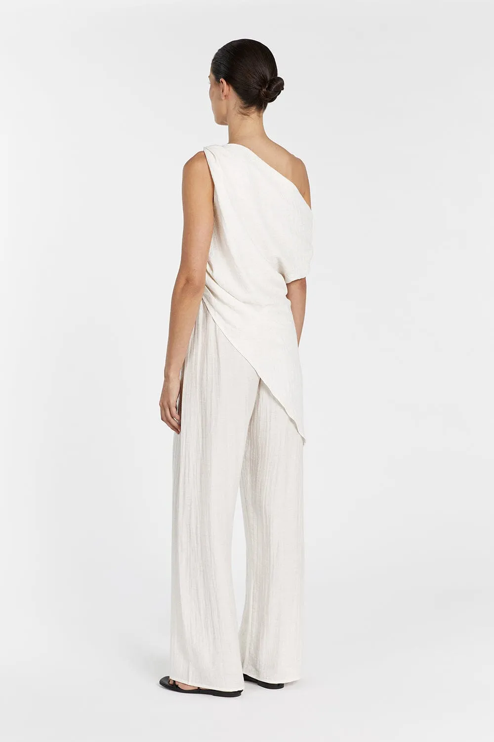 JOLIE CREAM MARLE ASYM TUNIC TOP