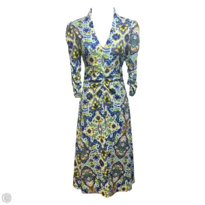 Kiara Jersey Dress Casual Midi By Johnny Was In Floral Print, Size: S