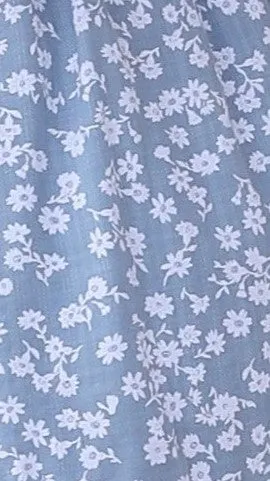 Kori Mini Dress - Blue Floral