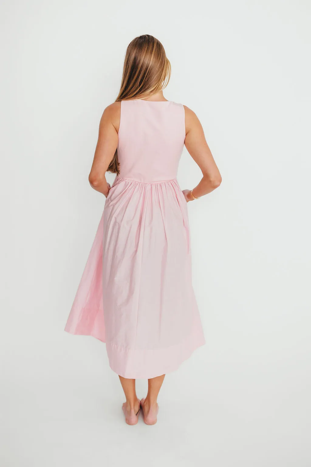 Lynn Midi Dress in Pink