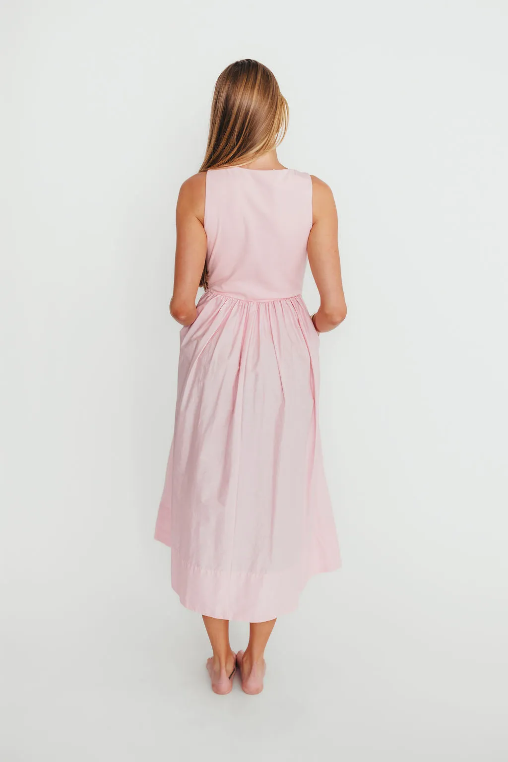 Lynn Midi Dress in Pink