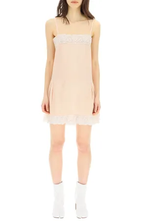Maison Margiela Lace Spaghetti Strap Mini Dress