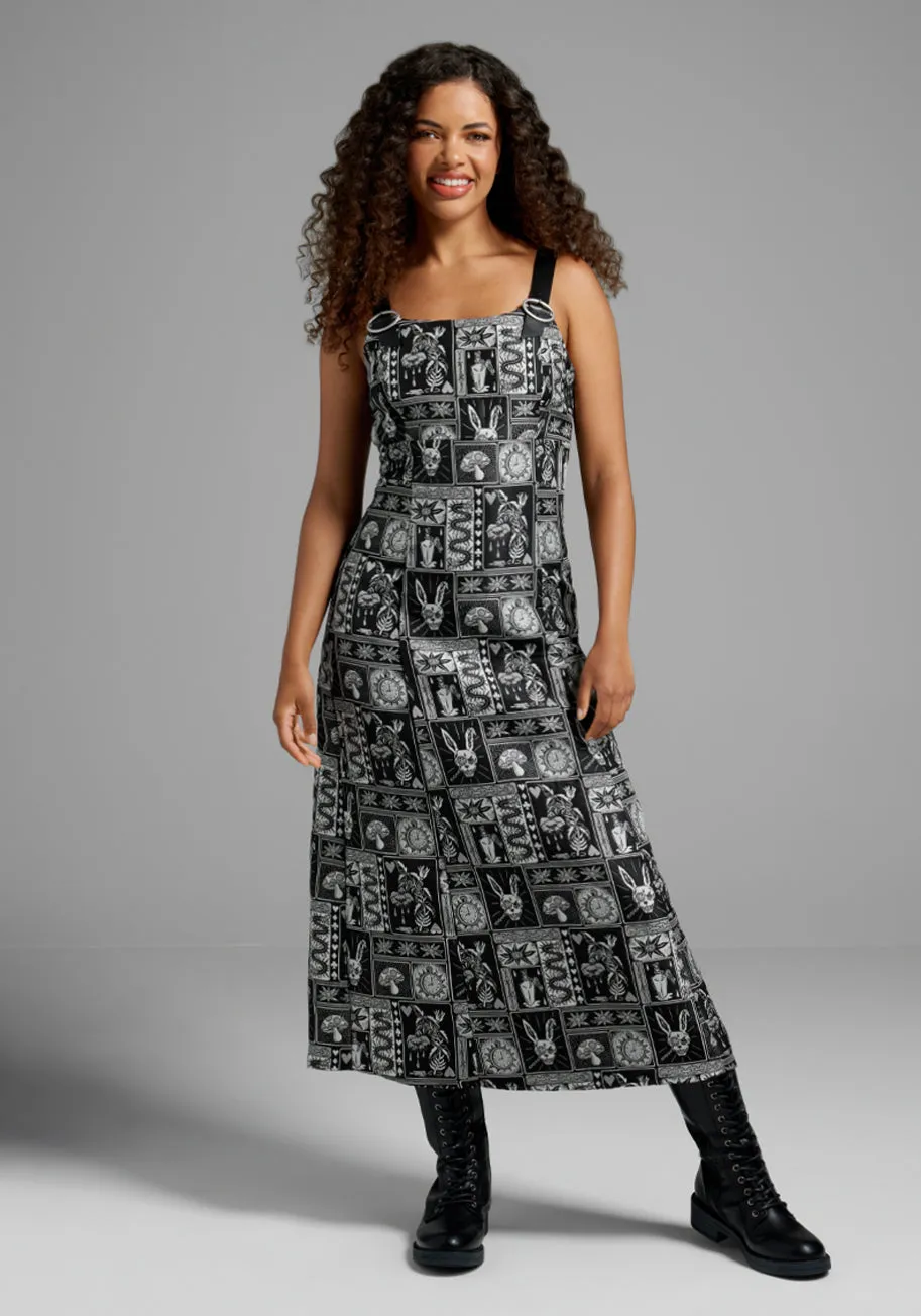Meet My Dark Side Midi Dress