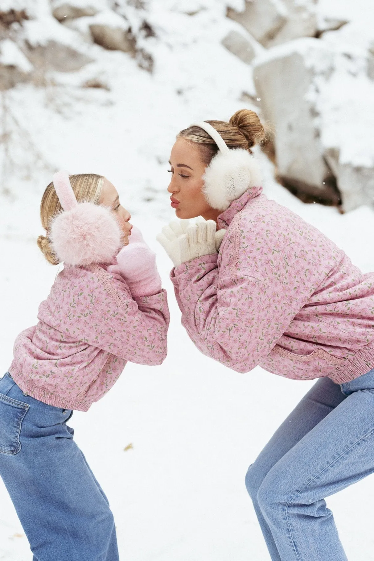 Mini Tasia Jacket in Pink Floral - FINAL SALE