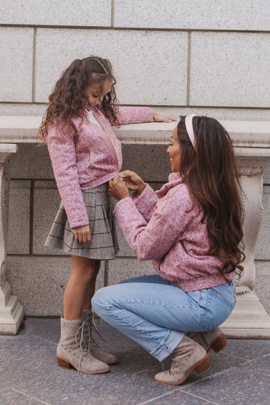 Mini Tasia Jacket in Pink Floral - FINAL SALE