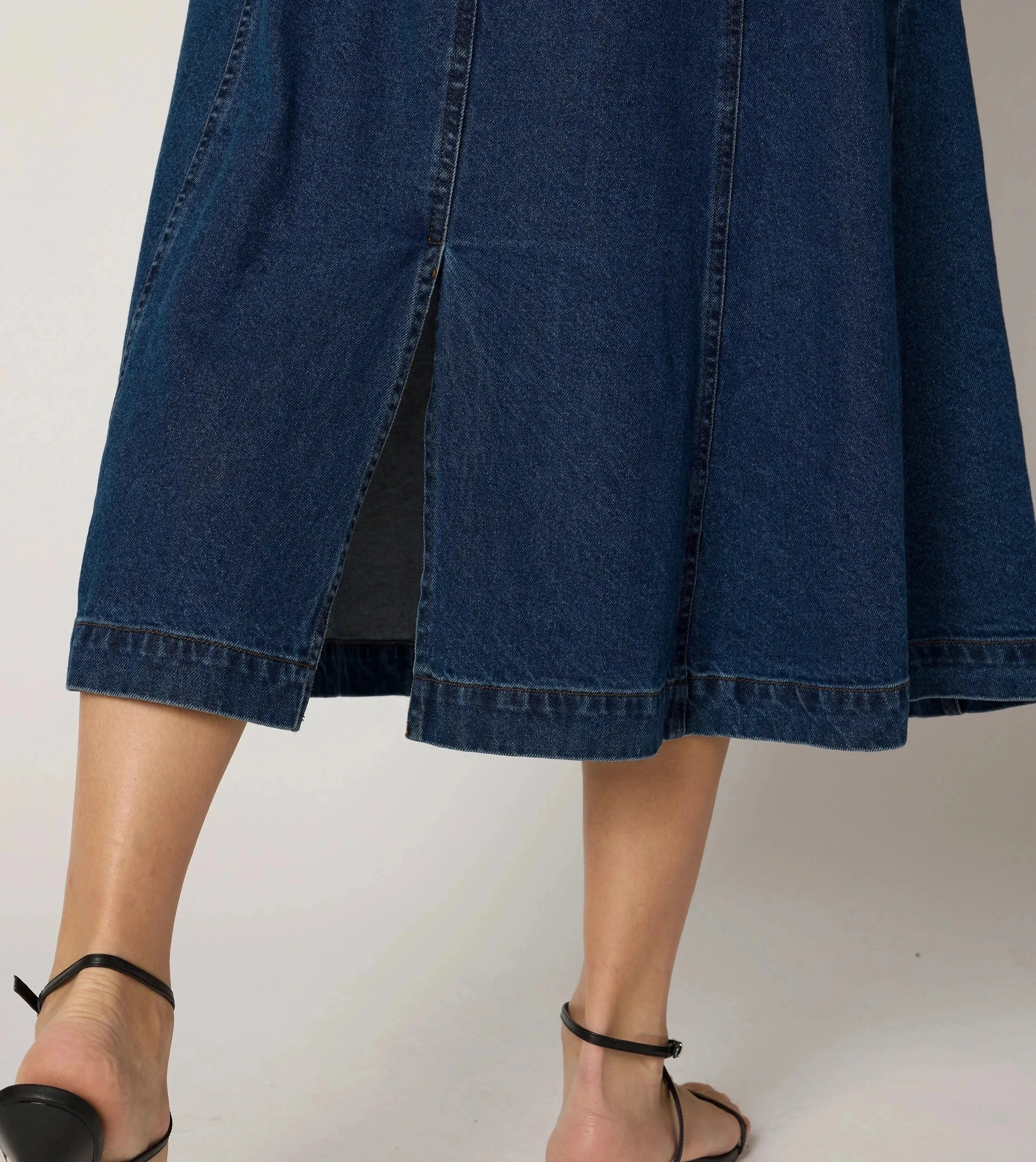 Naya Midi Dress | Denim