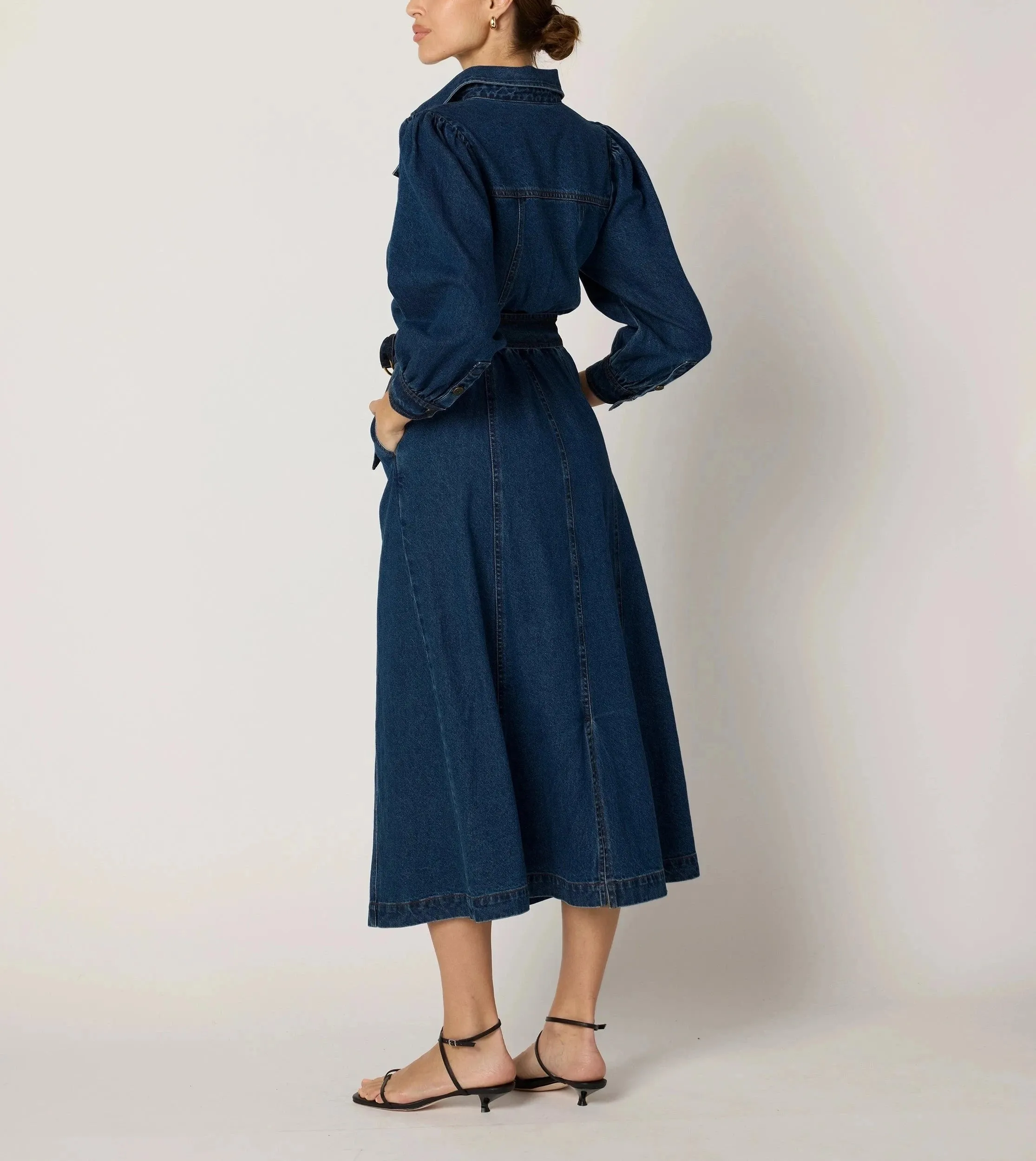 Naya Midi Dress | Denim