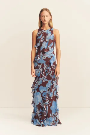 OLSON RUFFLE MAXI DRESS