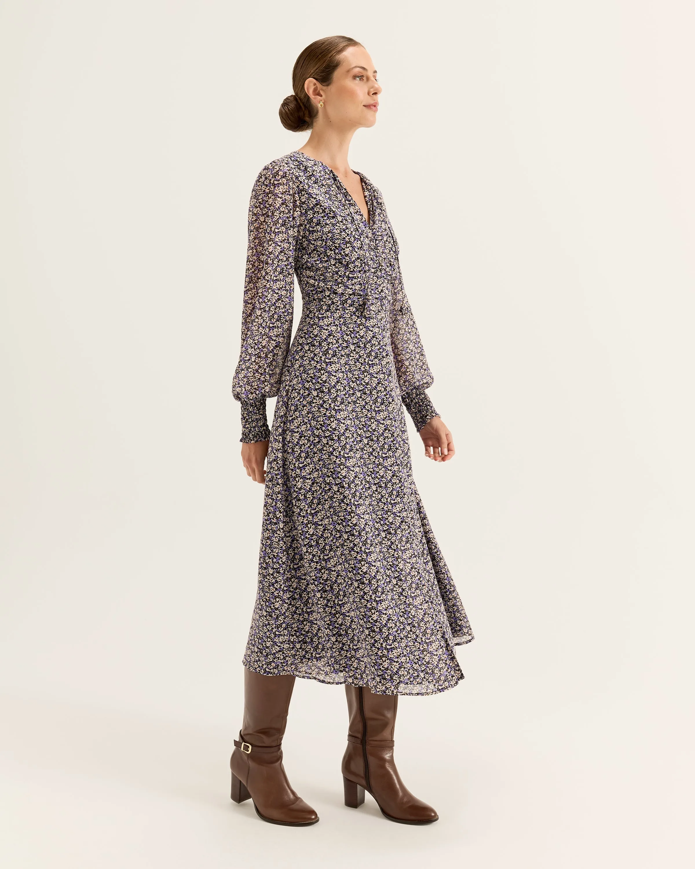Parisian Bloom Midi Dress