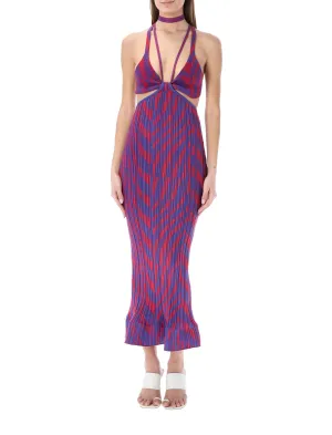 Philosophy Di Lorenzo Serafini Cut-Out Knitted Midi Dress