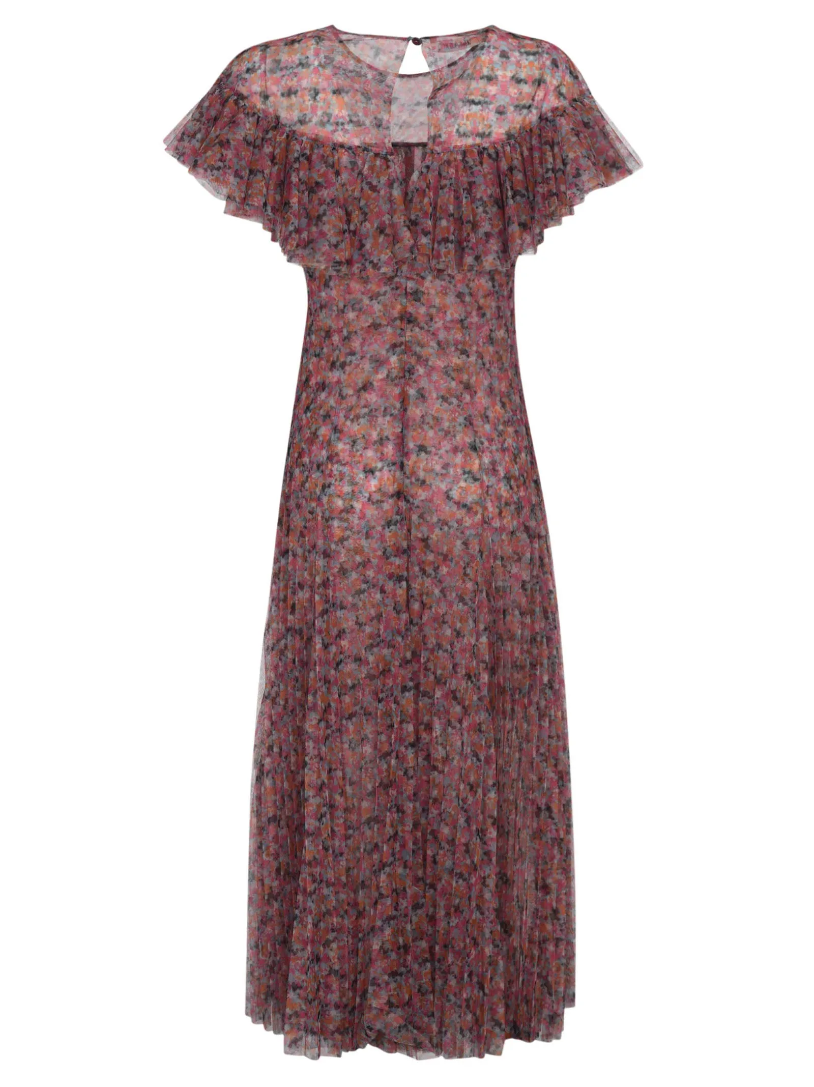 Philosophy Di Lorenzo Serafini Floral Printed Ruffled Dress