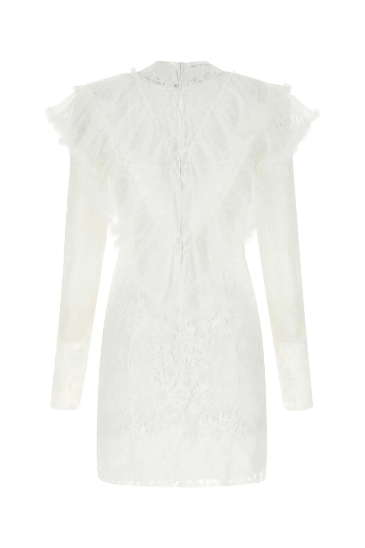 Philosophy Di Lorenzo Serafini Lace-Detailed Ruffled Mini Dress