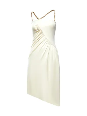 Pinko Chain-Link Ruffled Mini Dress