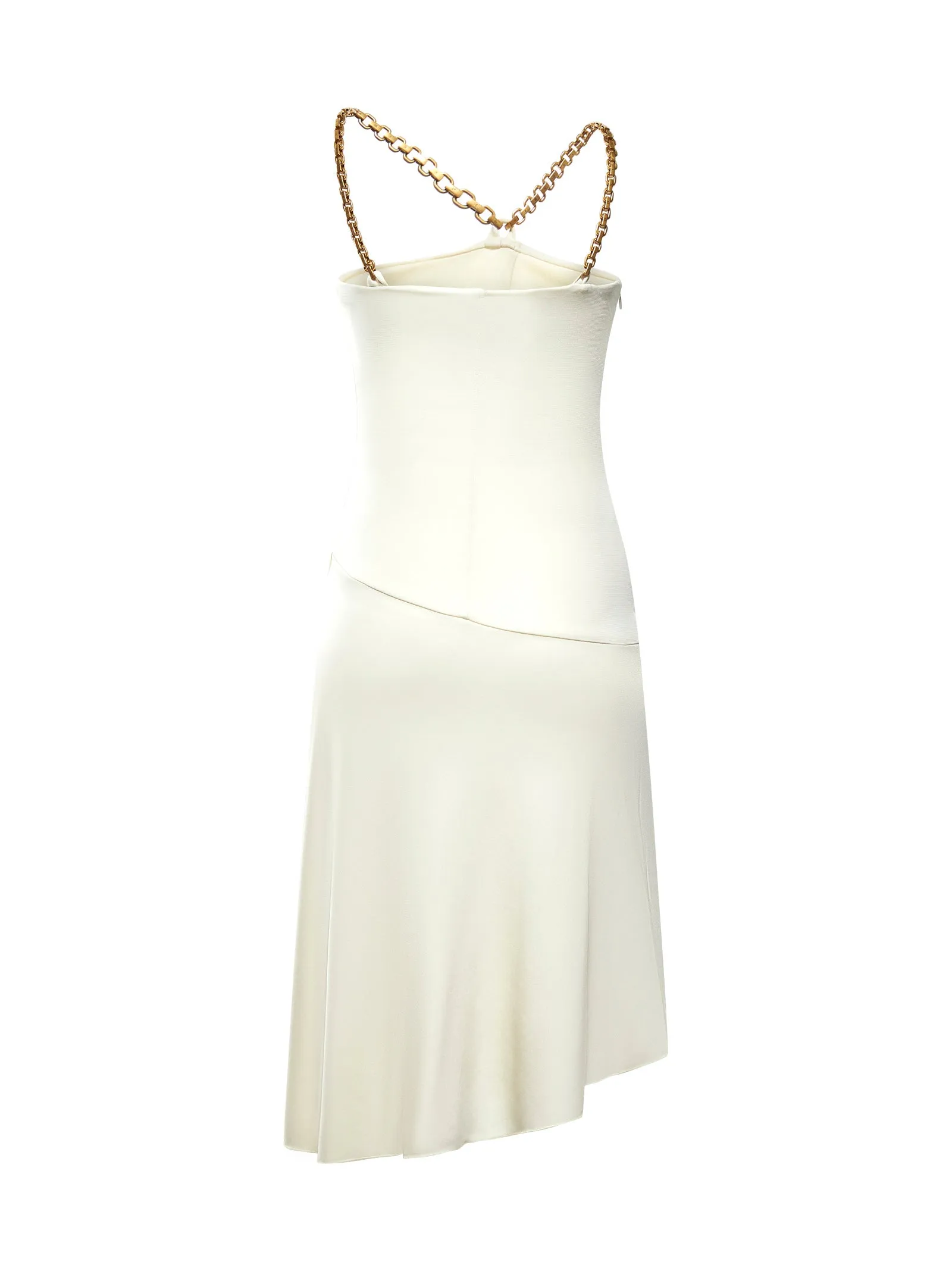 Pinko Chain-Link Ruffled Mini Dress