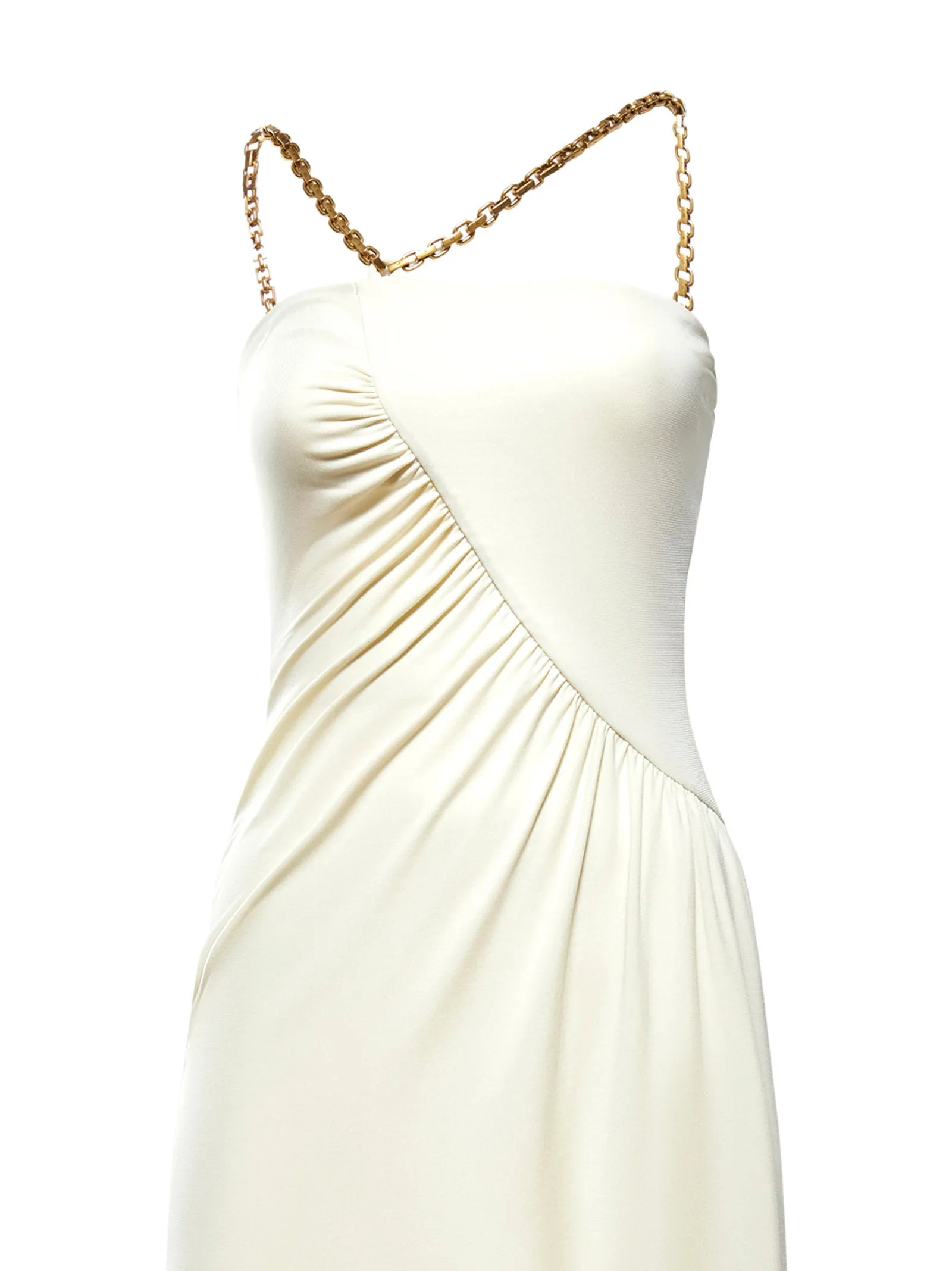 Pinko Chain-Link Ruffled Mini Dress