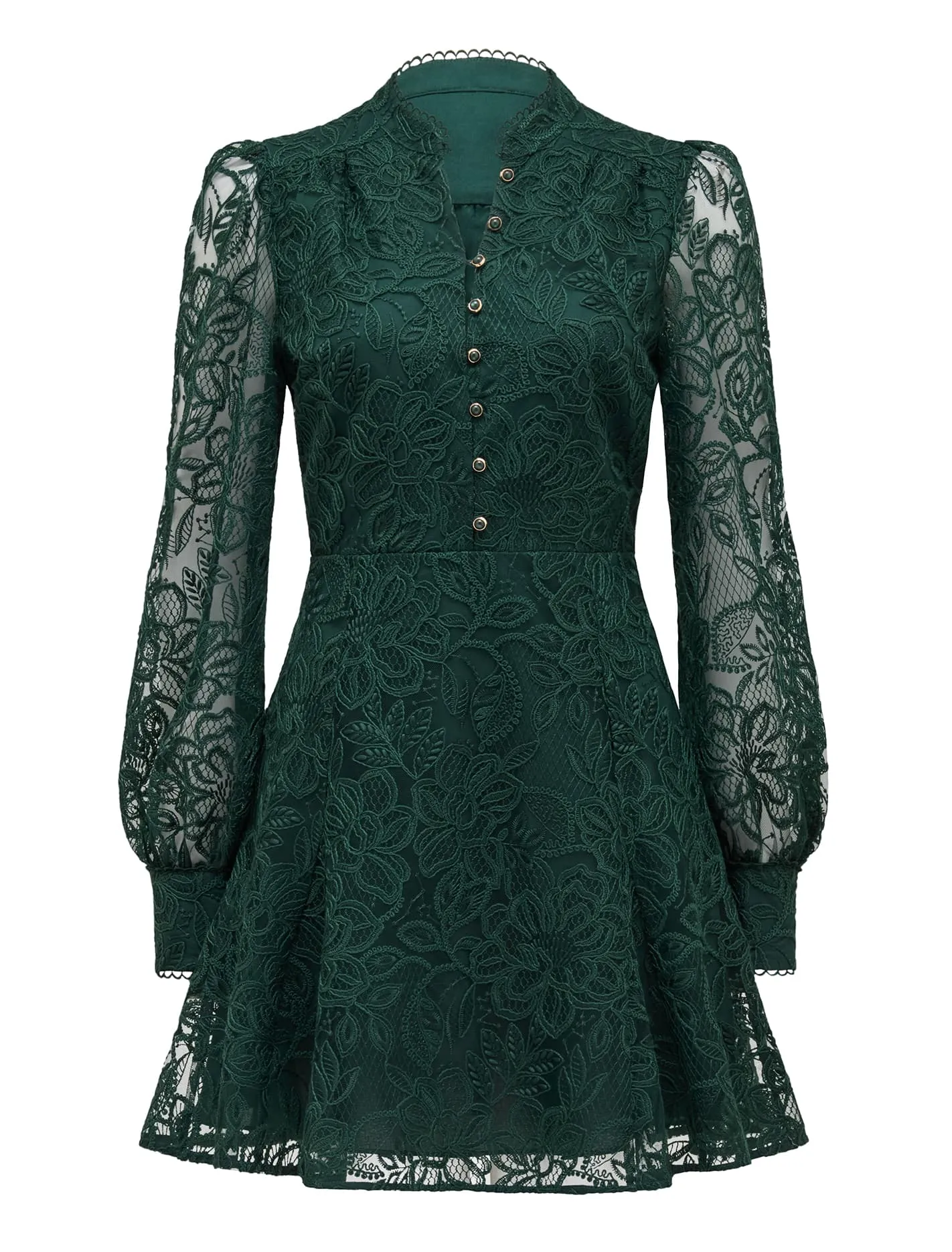 Portia Lace Skater Mini Dress