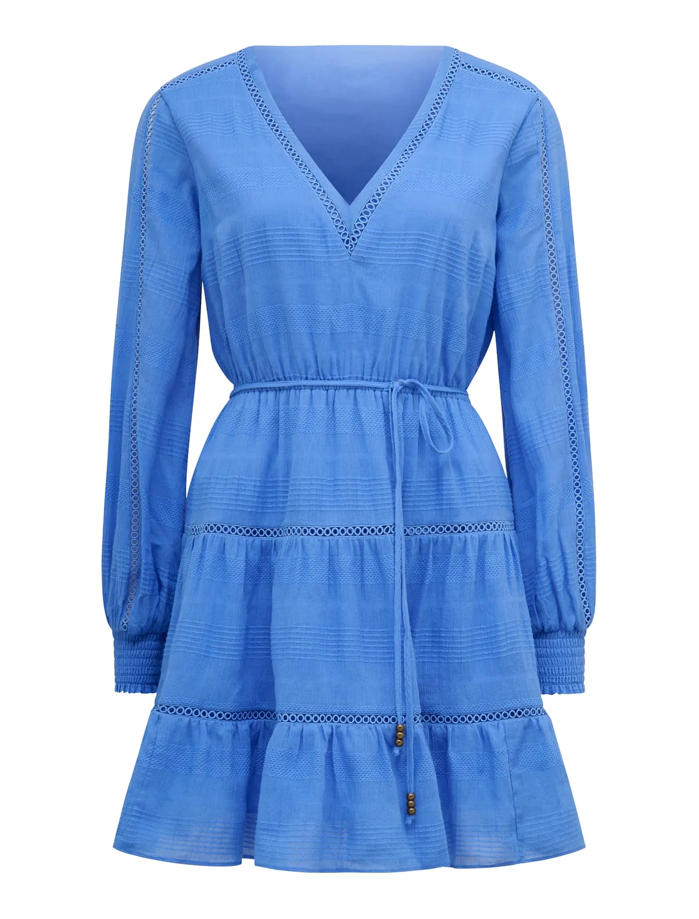 Raini Long Sleeve Cotton Mini Dress