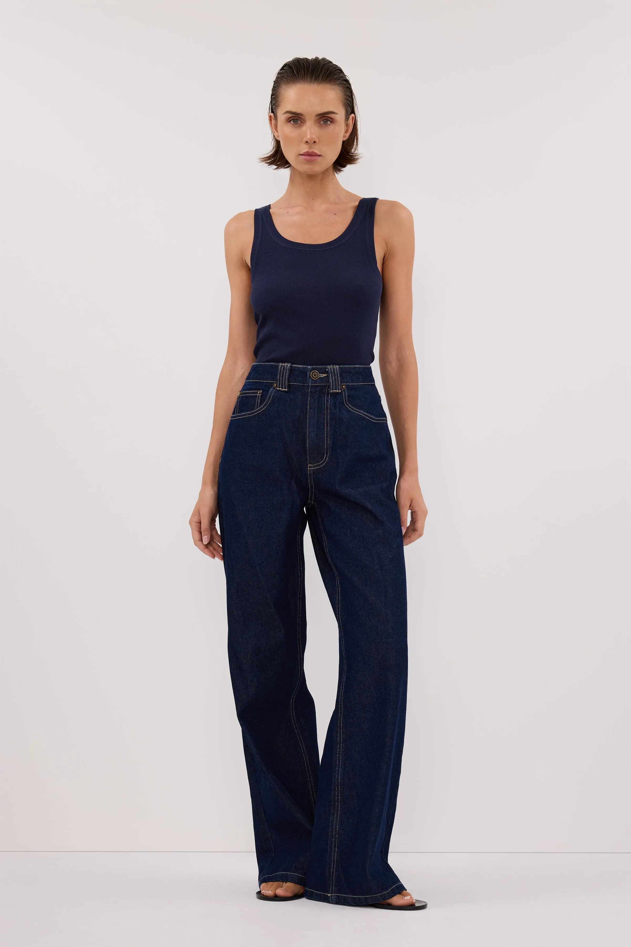 REAGAN 2.0 INDIGO TALL SLOUCHY JEAN