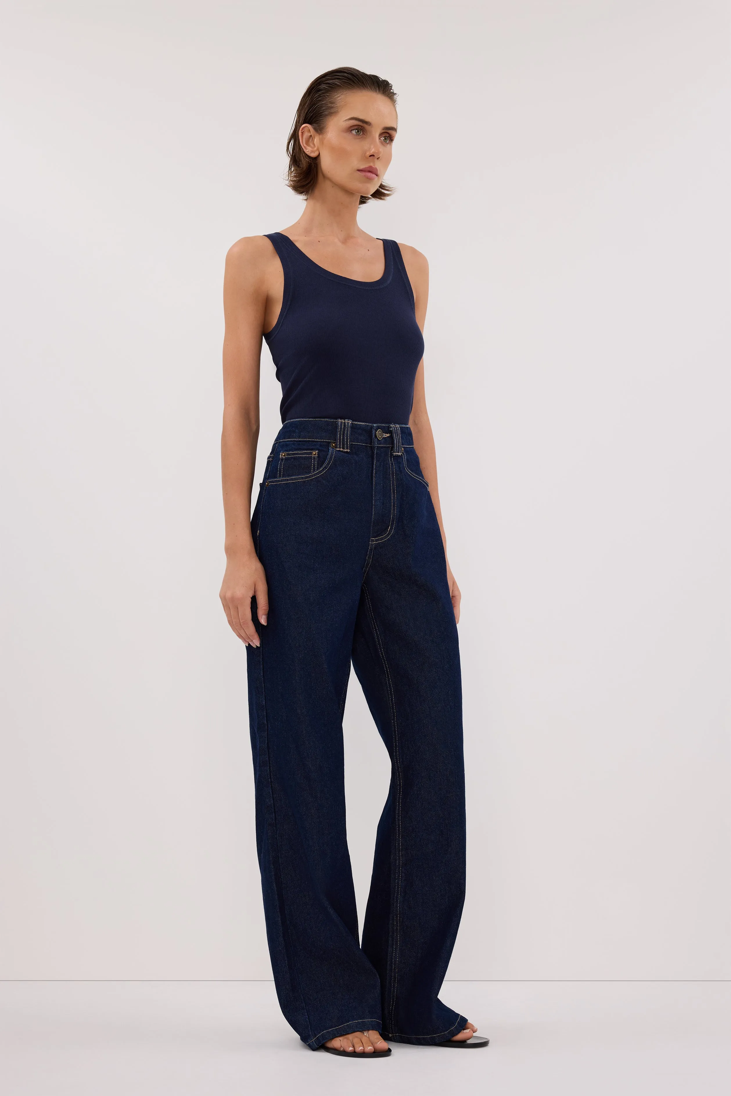 REAGAN 2.0 INDIGO TALL SLOUCHY JEAN