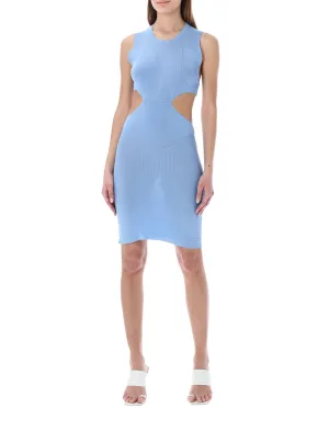 ROTATE Ivana Cut-Out Sleeveless Knitted Dress
