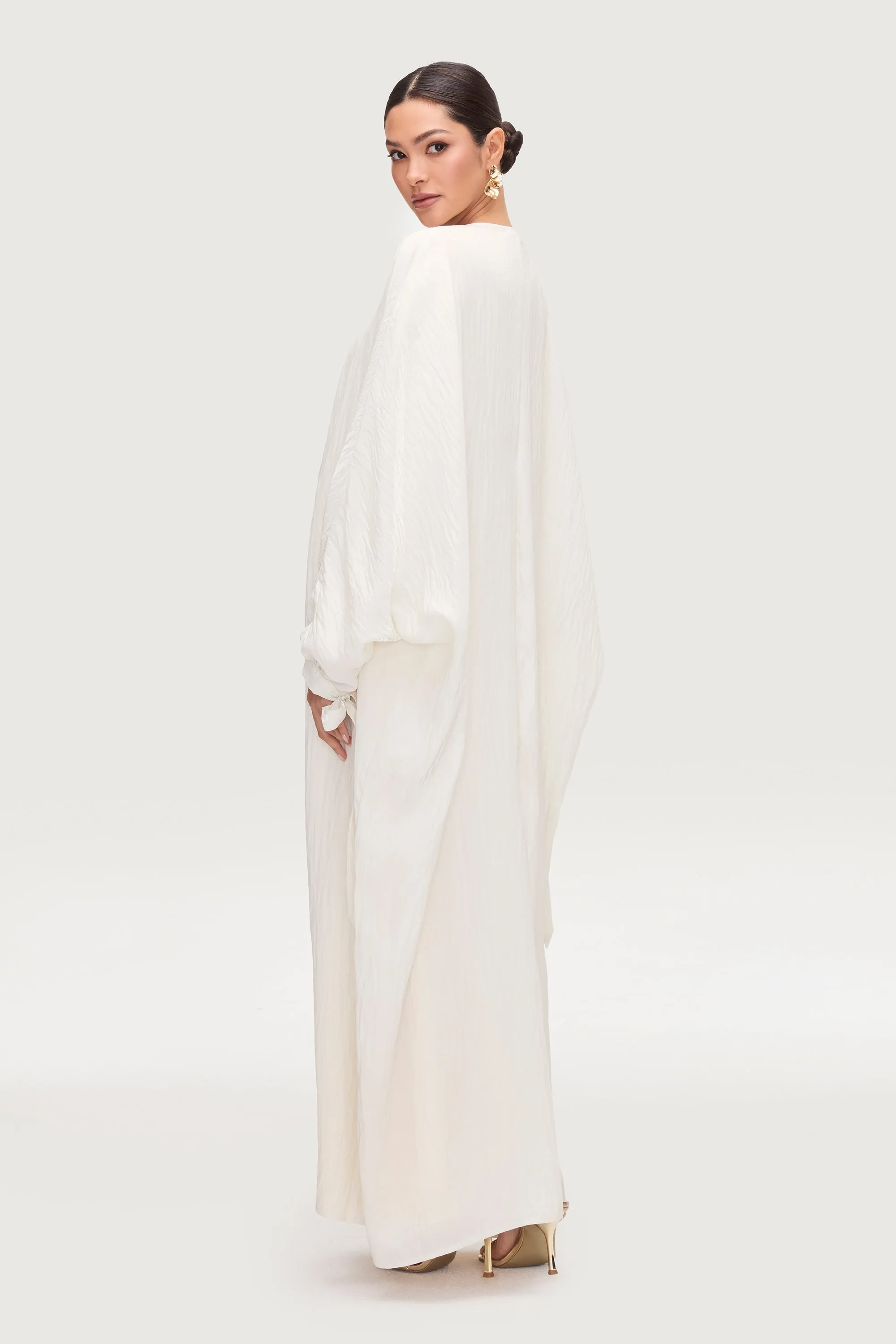 Safiyah Open Abaya - Moonbeam