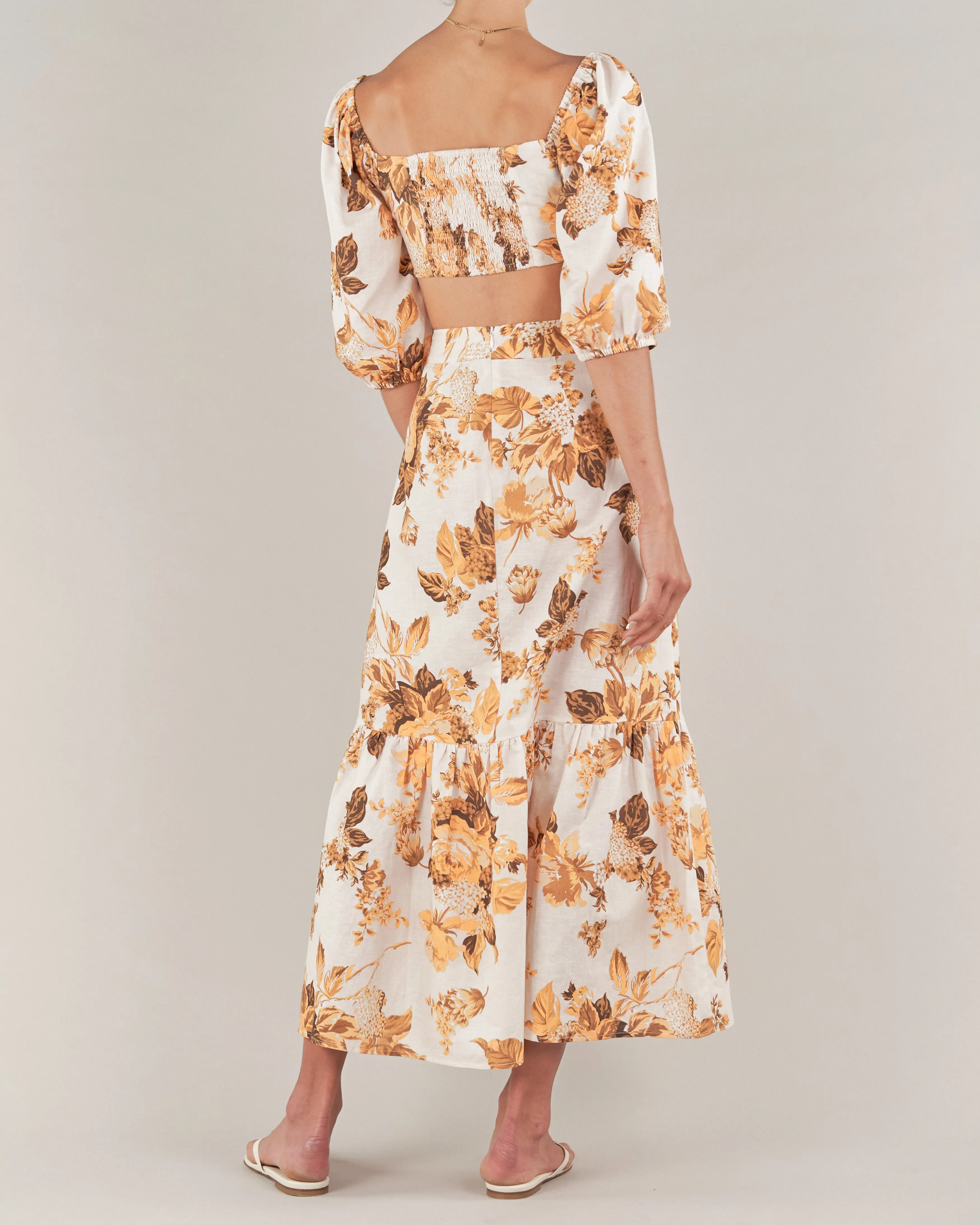 Saint Lucia Linen Crop Top