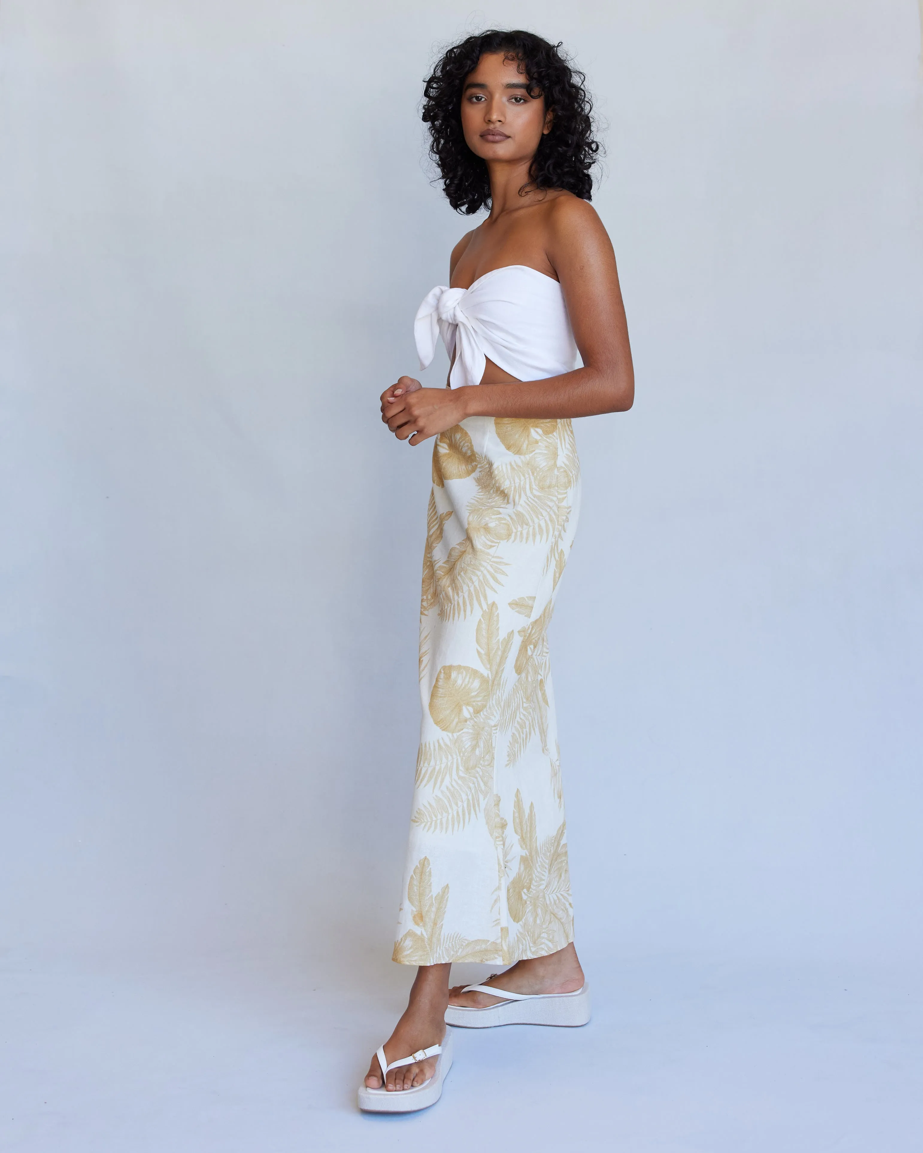 Samara Linen Maxi Skirt
