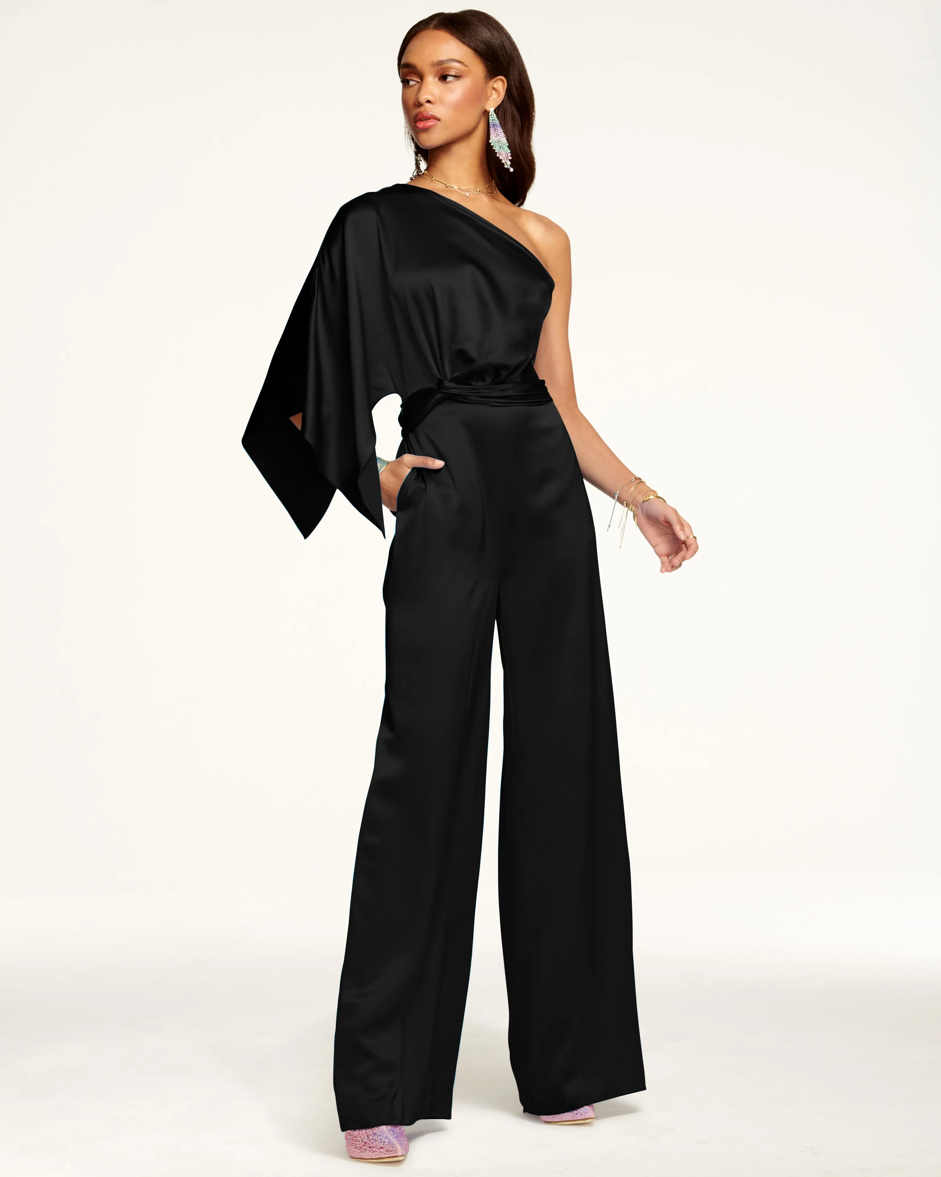 Simone One-Shoulder Jumpsuit
