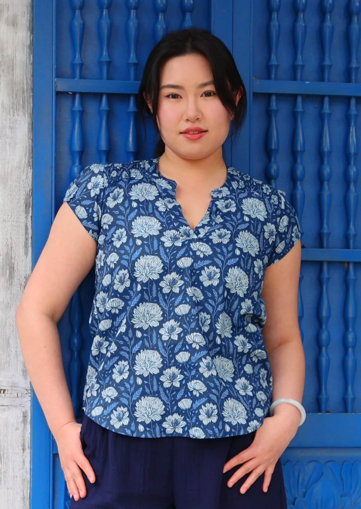 Sky Blouse Blue Meadow
