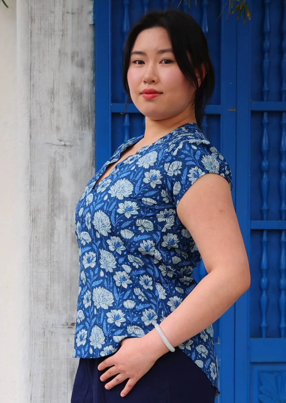 Sky Blouse Blue Meadow