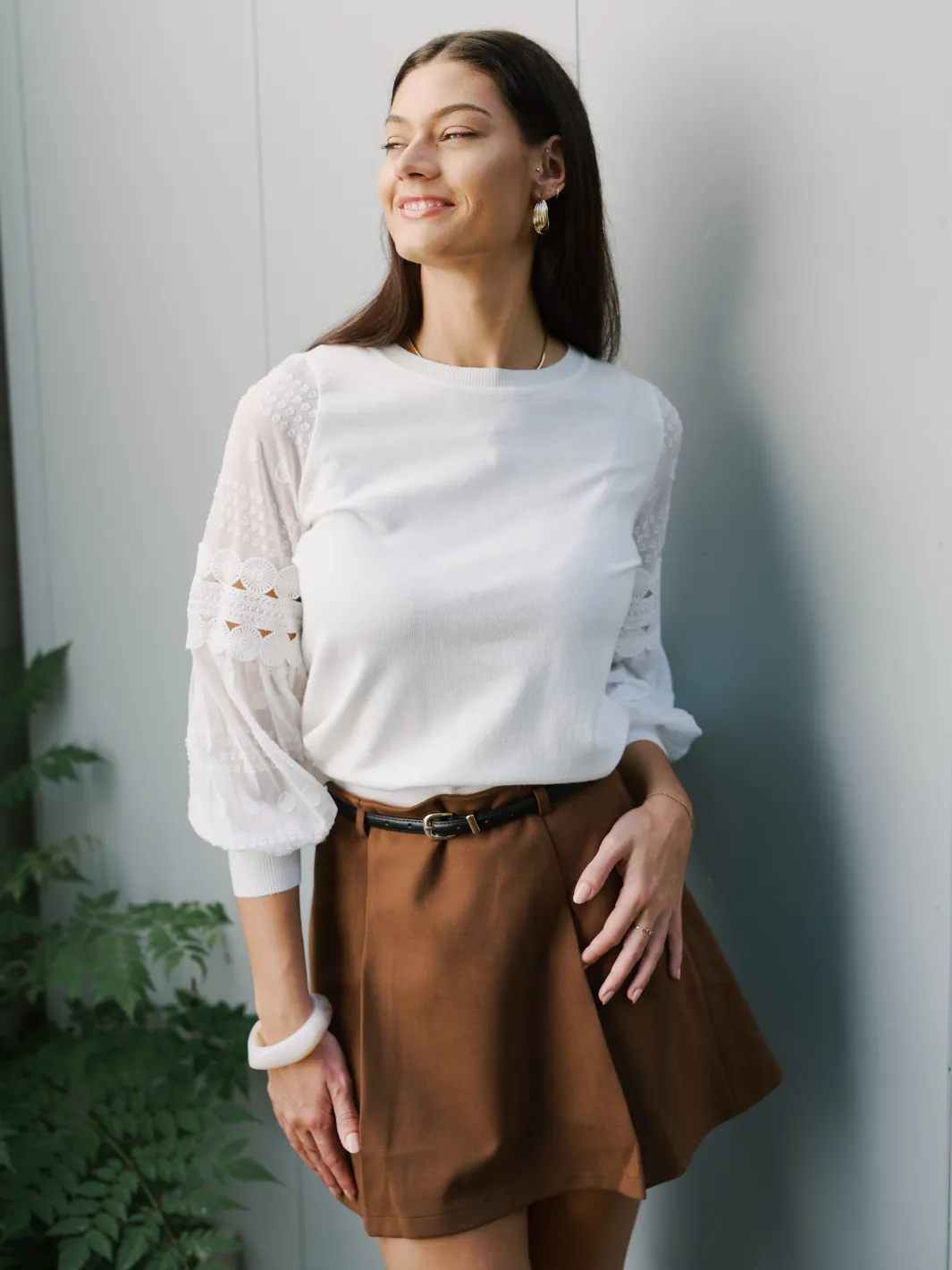 STATEMENT SLEEVE KNIT