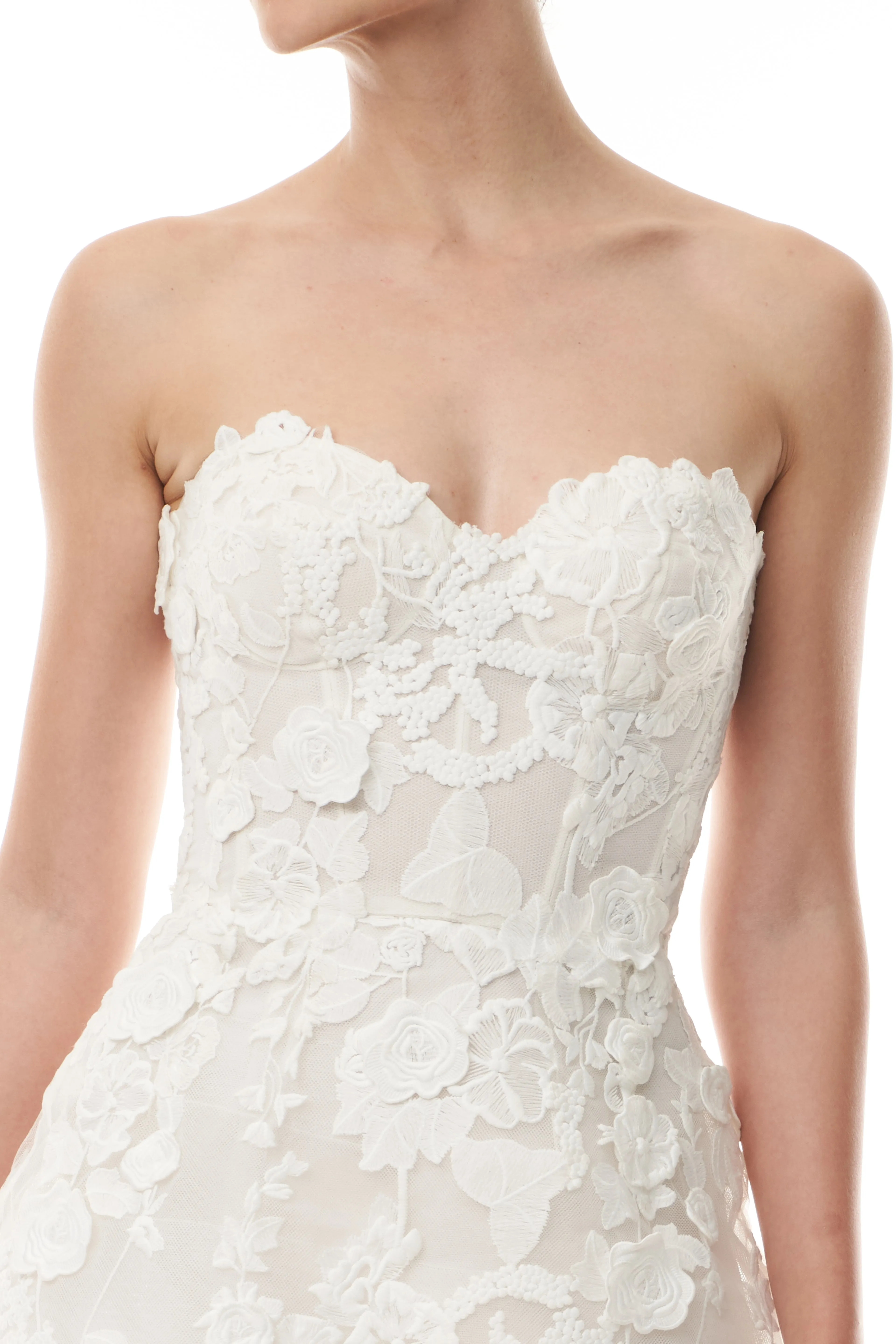 Strapless Corseted Mini Dress