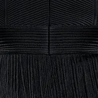 STRAPPY OTTOMAN FRINGE GOWN