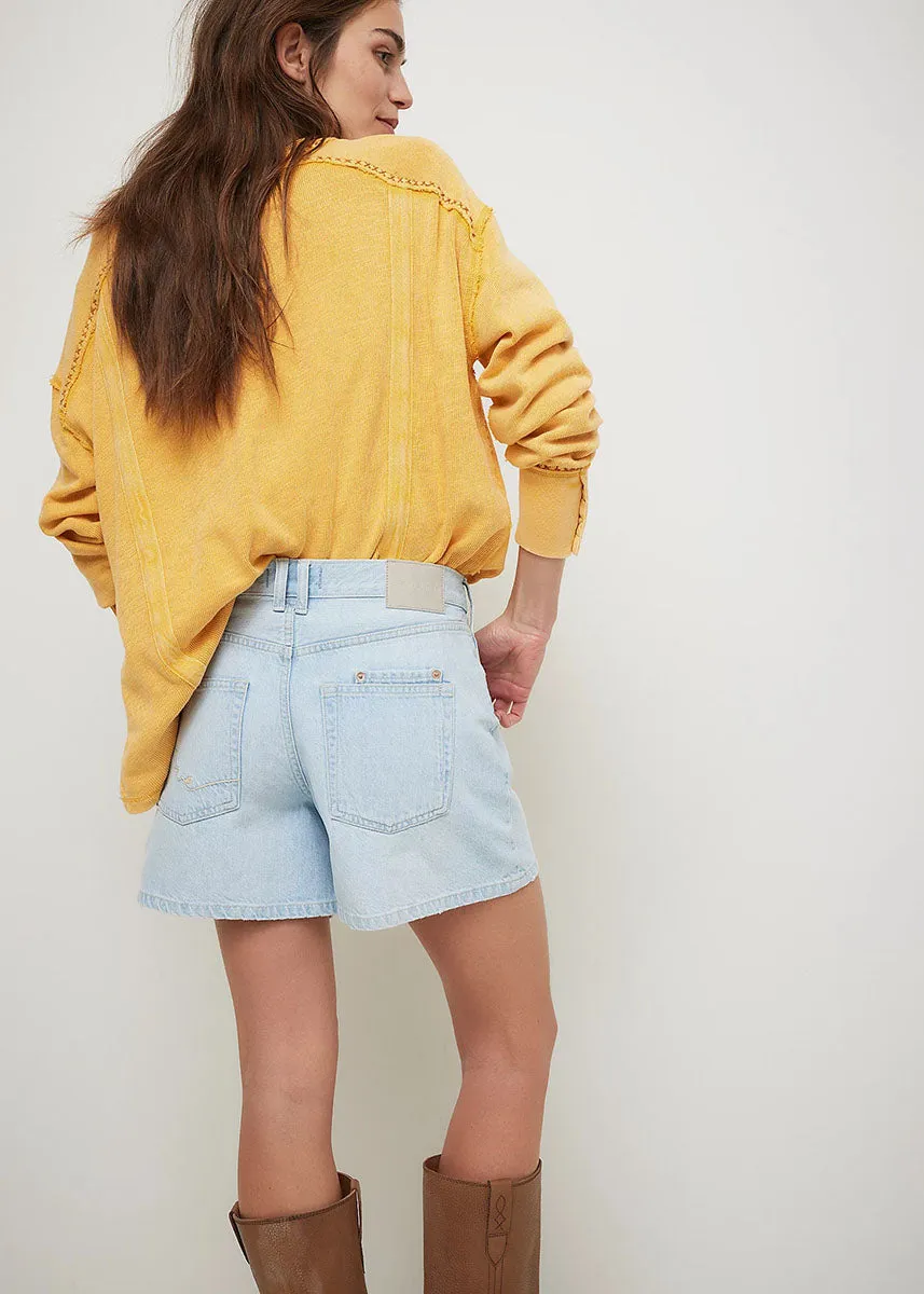 Tippi Denim Shorts - Babalon Blue