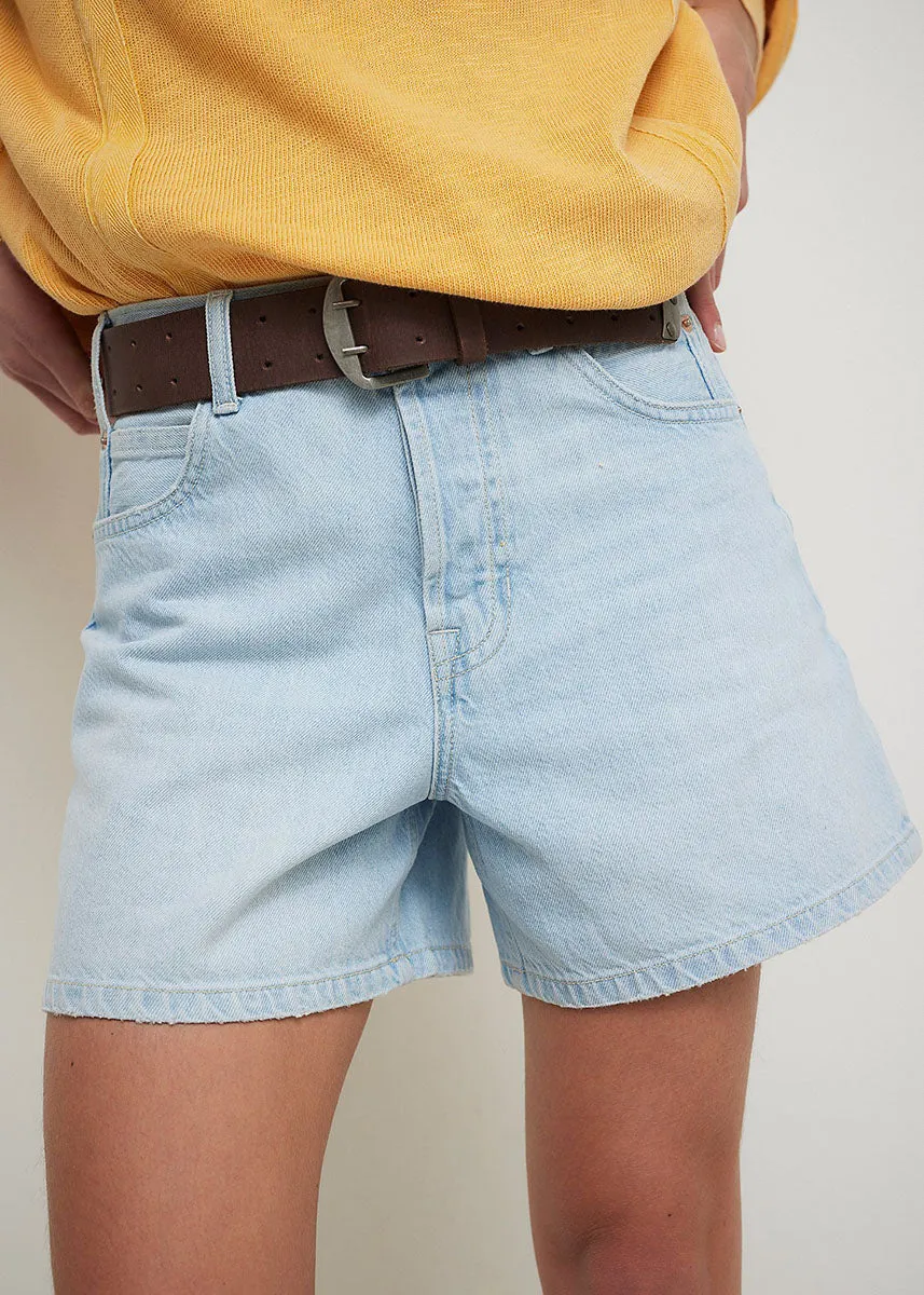 Tippi Denim Shorts - Babalon Blue
