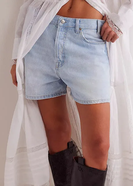 Tippi Denim Shorts - Babalon Blue