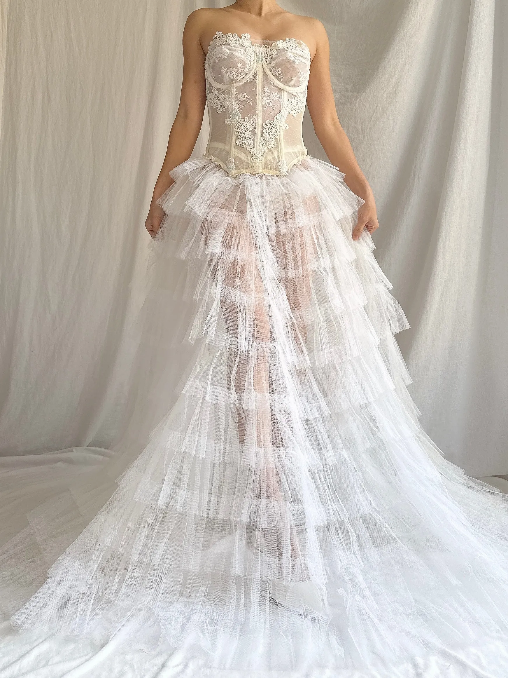Vintage 2-Piece Tulle Set - XS/S