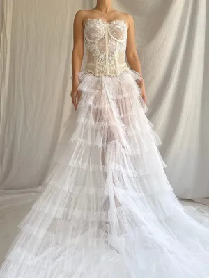 Vintage 2-Piece Tulle Set - XS/S