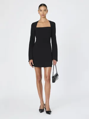 Whisper Square Neck Long Sleeve Dress