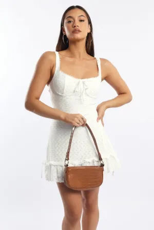 White Mini Dress Lace