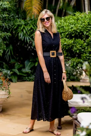 Whitney Dress / Black Eyelet